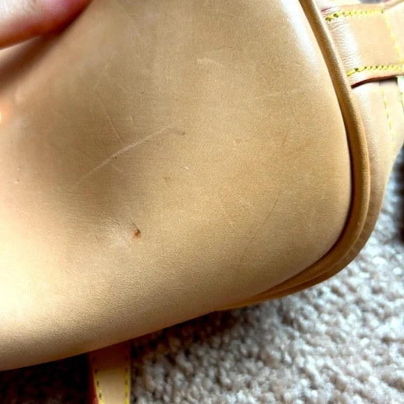 DOONEY & BOURKE blue leather and canvas cabriolet dome bag - Picture 10 of 12